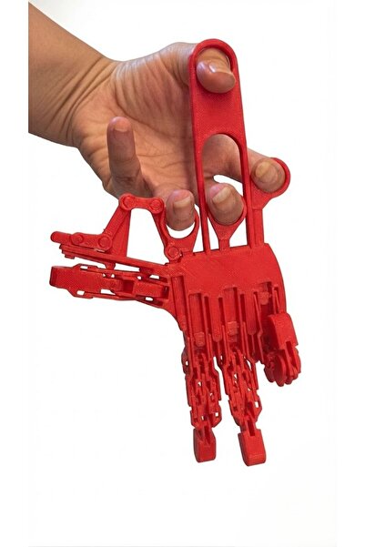 ARCANIUM Mechanical Robot Hand, Movable Catching Fun Pinching Claw (Red)