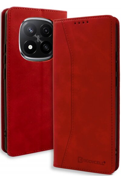 Bodycell Θήκη Xiaomi Redmi Note 14 Pro Plus 5G Book Case Πορτοφόλι - Red