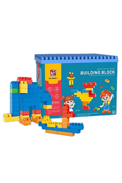 ToyMarkt Τουβλάκια σε Μπλε Κουτί Παιχνιδιών 100 τεμάχια. 3+ Ετών 21x17x16.5εκ...