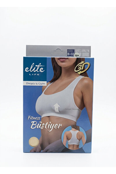 Anka Ticaret Elite Life Seamless Fitness Bustier Underwear with Sponge Support