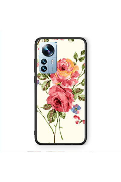 Other Xiaomi Mi 12 Pro Violet and rose Black Glossy Θήκη