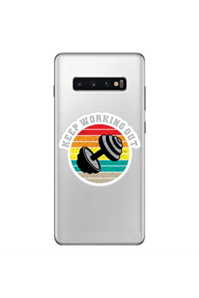 Other Samsung S10 Plus Keep working out Transparent Silicone TPU Θήκη