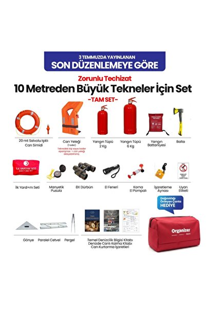 Alamatra FULL - 10 Metre Üzerindeki Tekneler için Zorunlu Teçhizat Seti