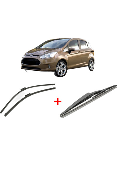 Bosch Σετ 3 υαλοκαθαριστήρων FORD B-MAX (JK) από το 2012, για το μπροστινό πα...