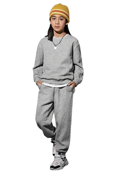 Woman's Fashion Παιδικό Σετ Φόρμας Γκρι 2 τεμαχίων