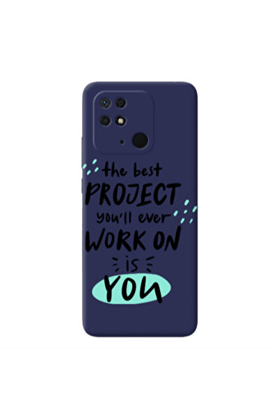 Other Xiaomi Redmi 10C The Best Project Dark blue Colored Silicone TPU Θήκη