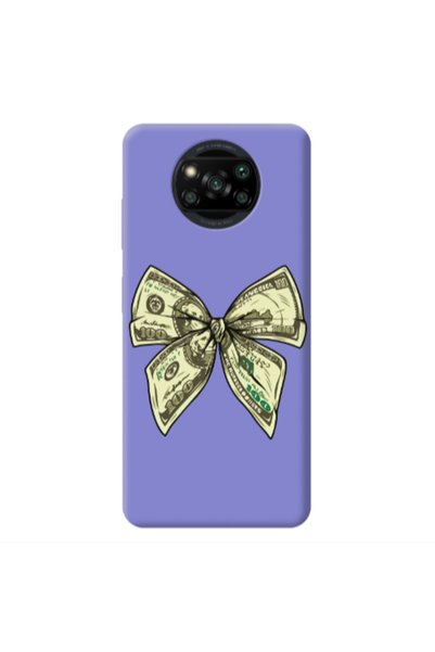 Other Xiaomi Poco X3 /X3 Pro Bowtie Dollars Purple Colored Silicone TPU Θήκη