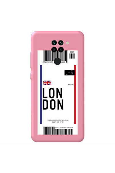 Other Xiaomi Redmi Note 9 London Arrival Pink Colored Silicone TPU Θήκη