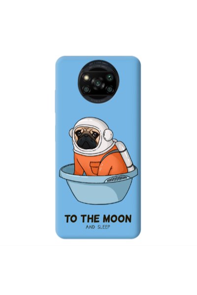 Other Xiaomi Poco X3 /X3 Pro To the moon Blue Colored Silicone TPU Θήκη