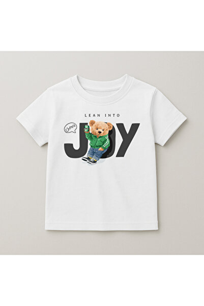 SVART WEAR Teddy Bear Printed Crew Neck Cotton Short Sleeve Kids & Youth T-Shirt