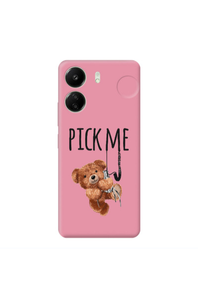 Other Xiaomi Redmi 13C Pick me Pink Colored Silicone TPU Θήκη