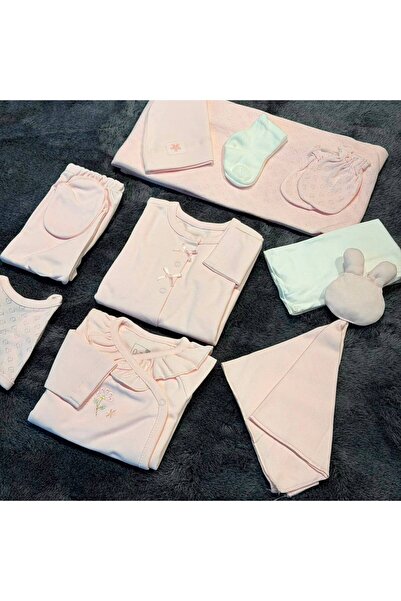 Caramell Baby Girl 10-Pack Hospital Release Pack - 100% Natural Cotton - Pink