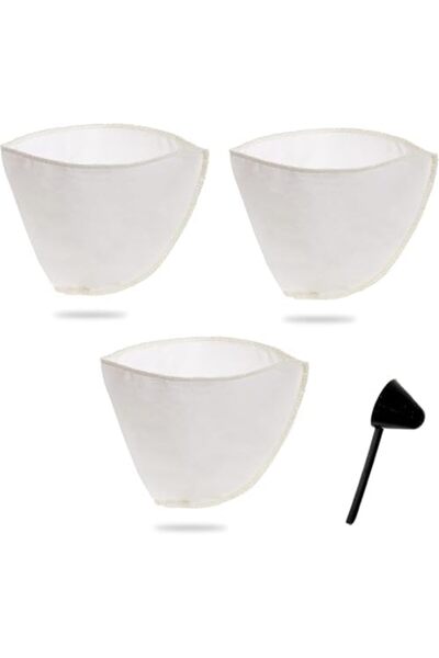 Yıldızan Ohbe Express Store Washable Fabric Coffee Filter (3 Pcs, No:4) Raw C...