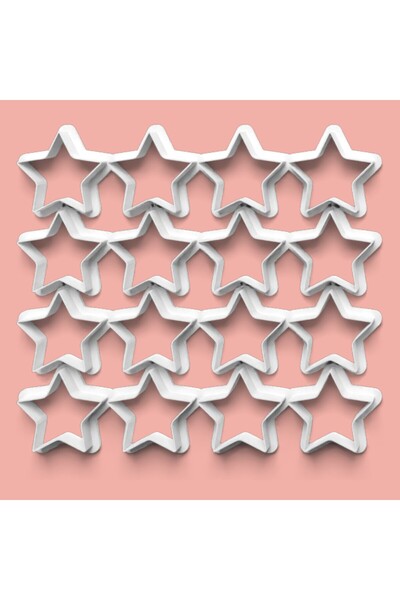 AKTASTORE Multi Dough Cutter Star Model Cookie and Sugar Dough Multi Cutter 5...