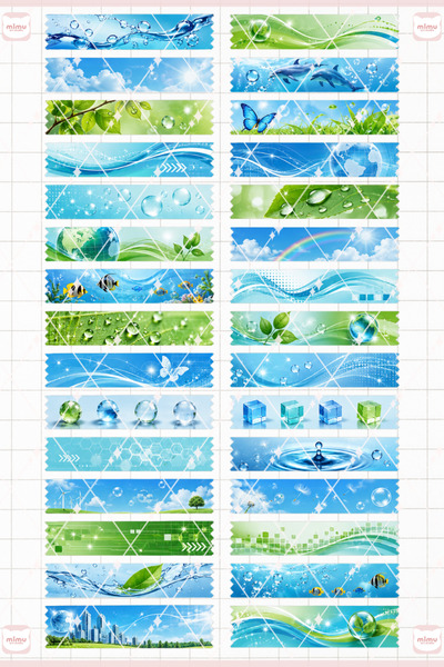 Mimu Art Studio Frutiger Aero Temalı Washi Tape Seti Estetik Etiket Defter Gü...