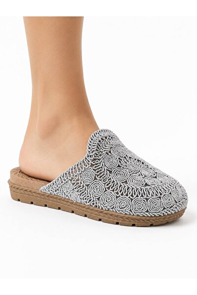 PAPUCUMUN DÜNYASI Women's Straw Knit Daily Travel Slippers Lightweight Comfor...