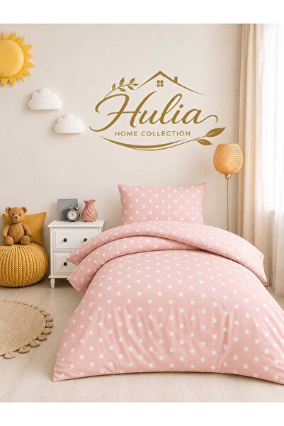 hulia home Elastic Sheet Duvet Cover Set Single Size Cotton Star Pattern Soft...