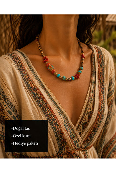HER ŞEY NOTA www.herseynota.com Authentic Azzura & Corallia Turquoise Coral N...