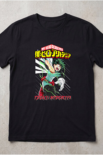 Silkensoul My Hero Academia Deku Anime Printed Standard Cut Unisex Tshirt
