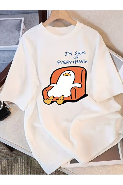 Little YELLOW Duck Ins Unique Interest Letter 180g Cotton Short Sleeve – Brea...