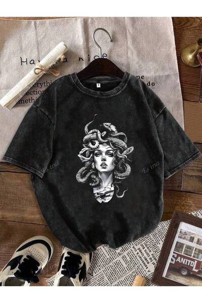 JANTIL MODA Vintage Washed Unisex Oversize T-Shirt – Street Fashion ⚡
