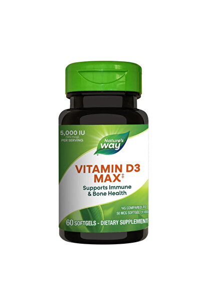 Nature's Way Vitamina D3 Max 5000IU 60cps moi Secom,