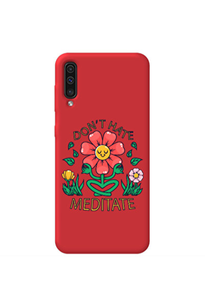 Other Samsung A70 Meditate Red Colored Silicone TPU Θήκη