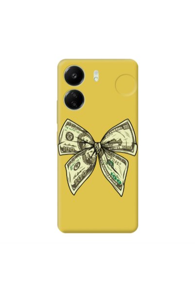 Other Xiaomi Redmi 13C Bowtie Dollars Yellow Colored Silicone TPU Θήκη