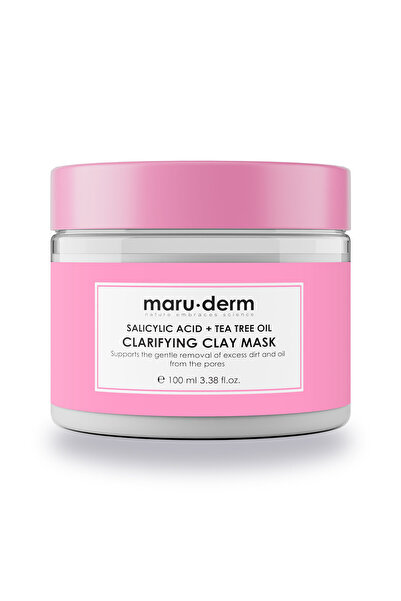 maruderm Clay Mask |   Salicylic Acid + Tea Tree Oil Clay Mask 100 ml |   Bla...