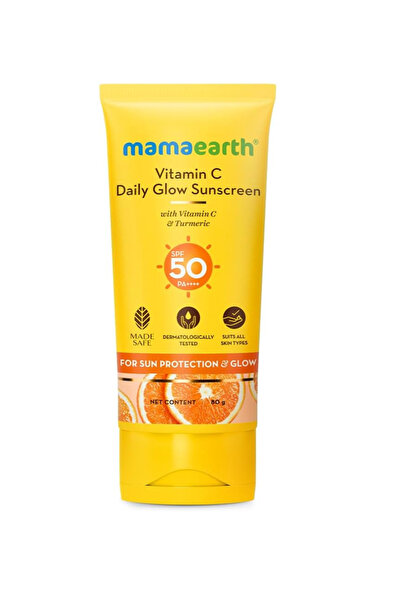 Mamaearth واقي شمس يومي بفيتامين سي، 80 جرام، كريم
