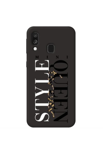 Other Samsung A40 Mini Quen Forever Black Colored Silicone TPU Θήκη