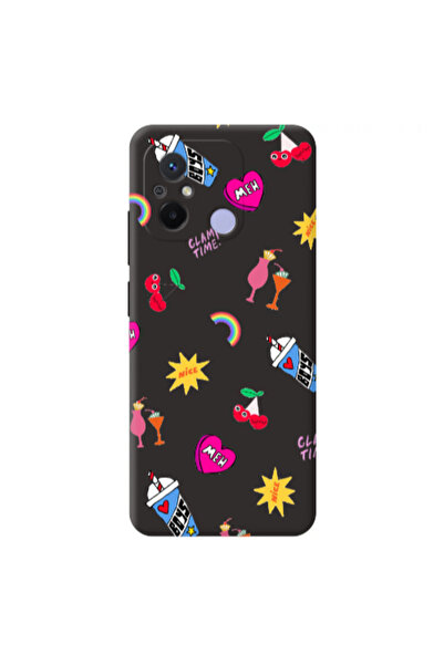 Other Xiaomi Redmi 12C glam time Black Colored Silicone TPU Θήκη