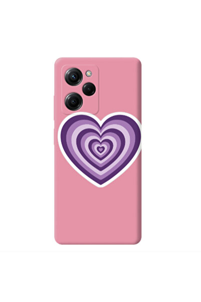 Other Xiaomi Poco X5 Pro My Heart Is Yours 2 Pink Colored Silicone TPU Θήκη