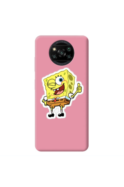 Other Xiaomi Poco X3 /X3 Pro spongebob2 Pink Colored Silicone TPU Θήκη