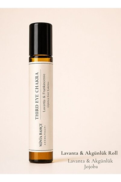 minia bahçe Third Eye Chakra Roll - 100% Natural Lavender & Frankincense Oil ...