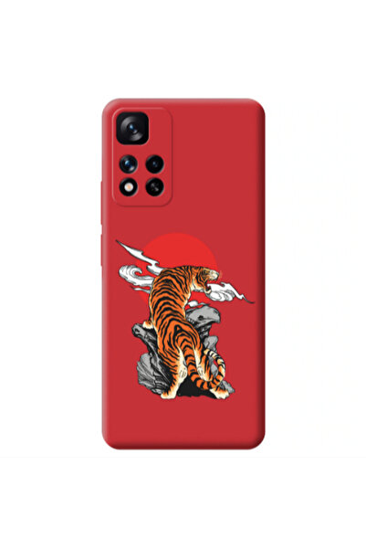 Other Xiaomi Redmi Note 11 Pro 5G Angry Gorilla Red Colored Silicone TPU Θήκη