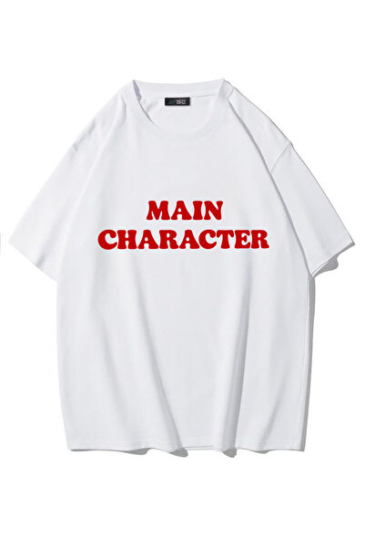 BRZ COLLECTION Unisex Oversize Character T-Shirt (White)