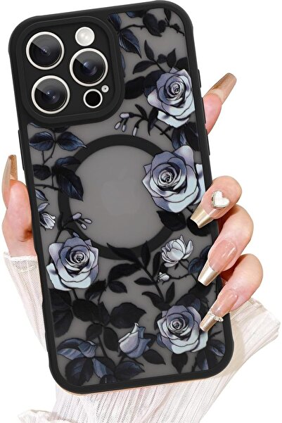 Arabest iPhone 15 Pro Max Compatible Phone Case,MagSafe Compatible,Cute Rose ...
