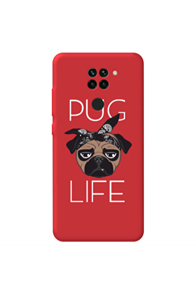Other Xiaomi Redmi Note 9 Pug Life Red Colored Silicone TPU Θήκη