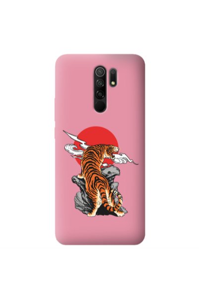 Other Xiaomi Redmi 9 Angry Gorilla Pink Colored Silicone TPU Θήκη