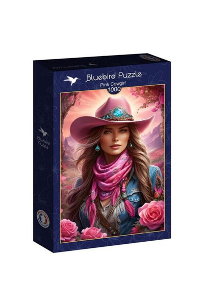 Bluebird Puzzle Puzzle Bluebird 1000 piese - Cowgirl roz (90928)