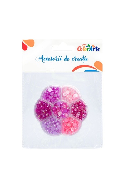 MC Micostore Accesorii creatie - perle, diverse culori, cutie floare, Colorar...