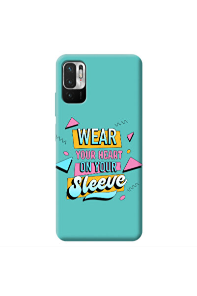 Other Xiaomi Redmi Note 10 Pro 5G Wear Your Heart Turquoise Colored Silicone ...