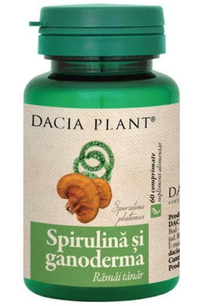 Dacia Plant Spirulina si Ganoderma 120cpr