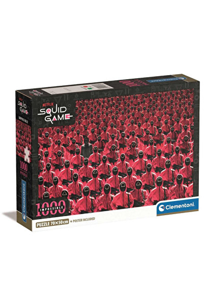 CLEMENTONI Puzzle 1000 piese, Clementoni, Carton, Cu model Squid Game, Multic...