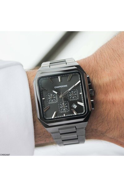 Chaperone Ch002687 Men's Wristwatch with Steel Strap