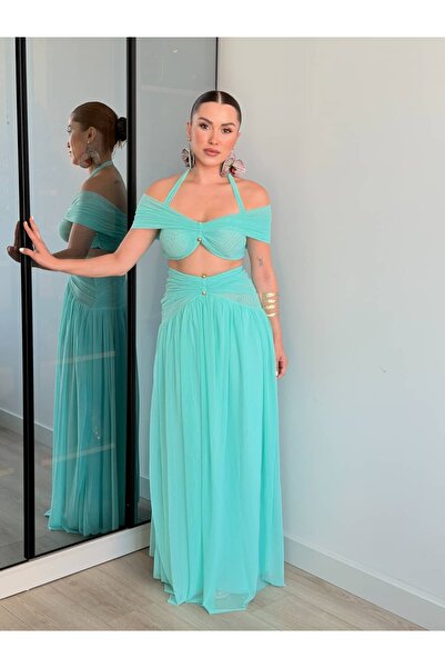 ROUPAS COLLECTİON Melani Kumaş Tül Takım