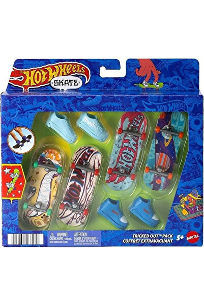OEM Figurine Mattel Hot Wheels set 4 skateboarduri cu pantofi multicolor 0x22...