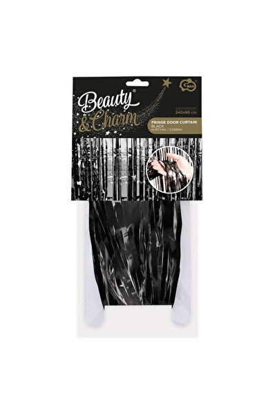 OEM Draperie decorativă Godan B&C neagră 90x240 cm