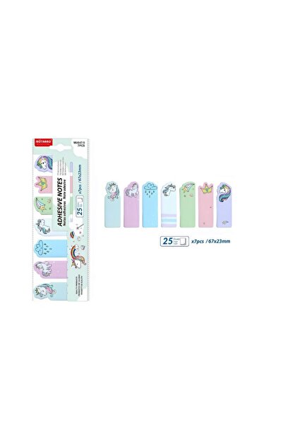 idei Index Autoadeziv PET Transparent Cu Model Unicorn 7 Modele x 25 File, Se...
